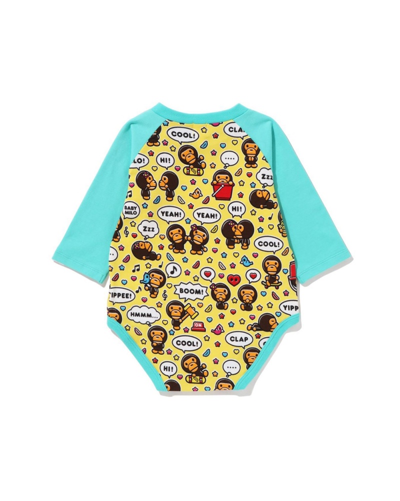 Ensembles Bape Baby Milo Speech Balloon Bib Menthe Enfant | YLG-68515798